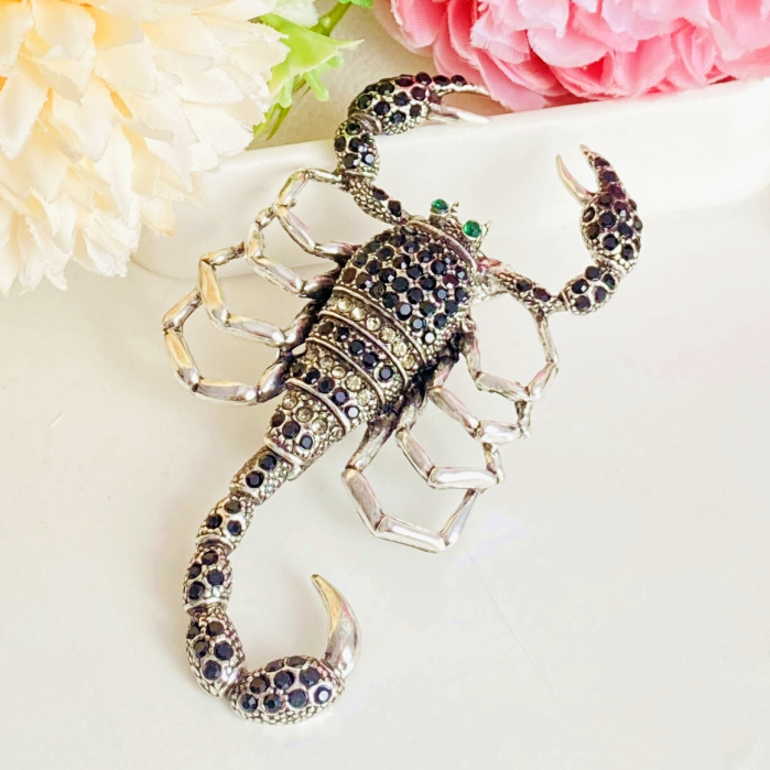 Brosa Scorpion Argintiu, Brosa Dama Femei [4]