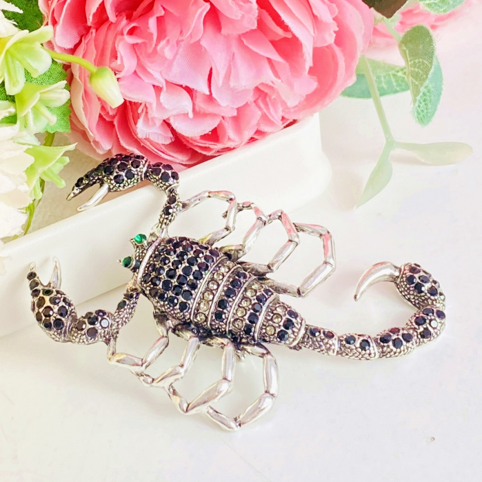 Brosa Scorpion Argintiu, Brosa Dama Femei [6]