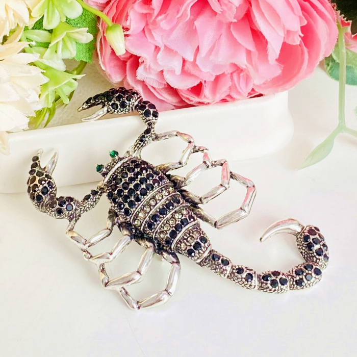 Brosa Scorpion Argintiu, Brosa Dama Femei [2]