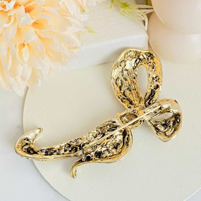 Brosa Aurie Fundita Cristale Colorate, Brosa Dama Femei [7]