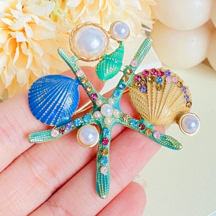 Brosa Stea de Mare, Starfish, Brosa Dama Femei [3]