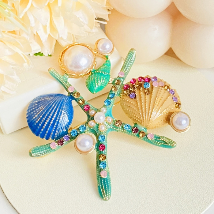 Brosa Stea de Mare, Starfish, Brosa Dama Femei [2]