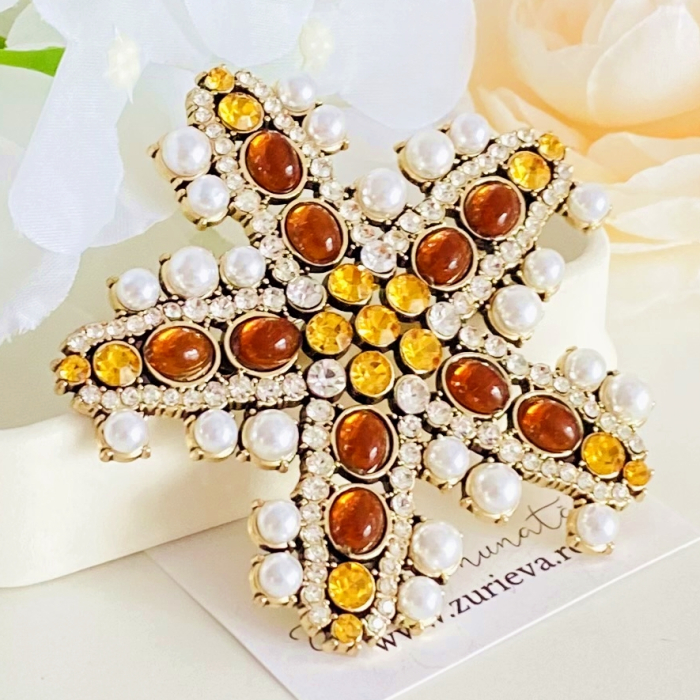 Brosa Stea Maro & Perle, Brose Dama, Brose Elegante [3]