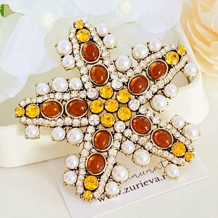 Brosa Stea Maro & Perle, Brose Dama, Brose Elegante [5]