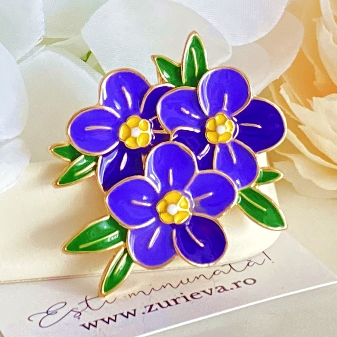 Brosa Floricele Mov, Brose Dama, Brose Elegante [4]