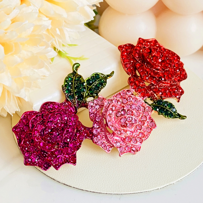 Brosa Trandafiri Roz, Rosii, Brose Dama, Brose Elegante [2]