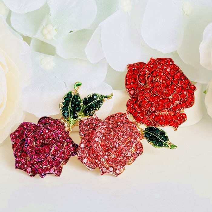 Brosa Trandafiri Roz, Rosii, Brose Dama, Brose Elegante [6]