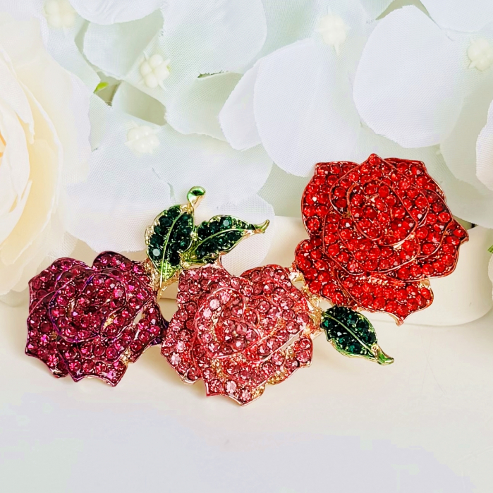 Brosa Trandafiri Roz, Rosii, Brose Dama, Brose Elegante [7]
