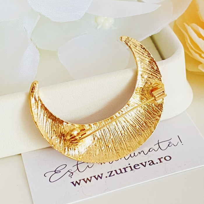 Brosa Semiluna Albastra, Brose Dama, Brose Elegante [7]