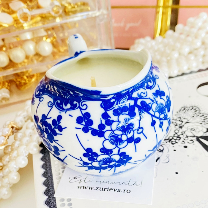 Lumanare Parfumata Lavanda & Santal, Lumanari Parfumate Ceara Soia Handmade [8]