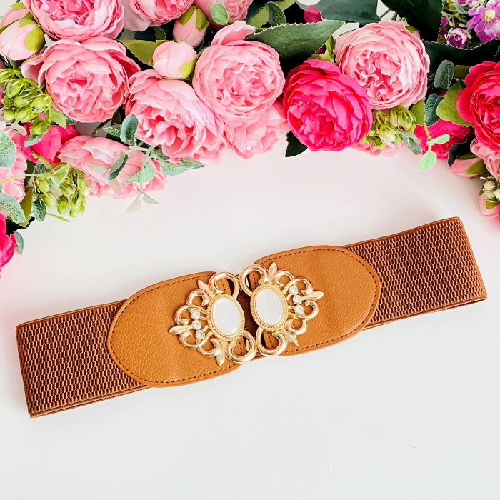 Centura Elastica Maro - Catarama Aurie, Curea Dama, Curele Femei [2]