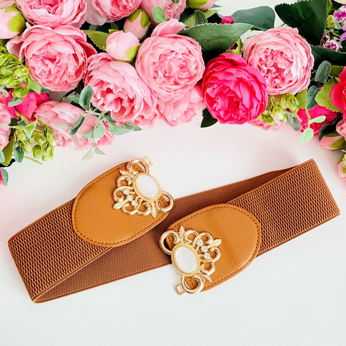 Centura Elastica Maro - Catarama Aurie, Curea Dama, Curele Femei [4]