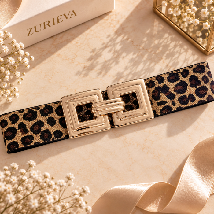 Centura Elastica Animal Print, Curea Dama [2]