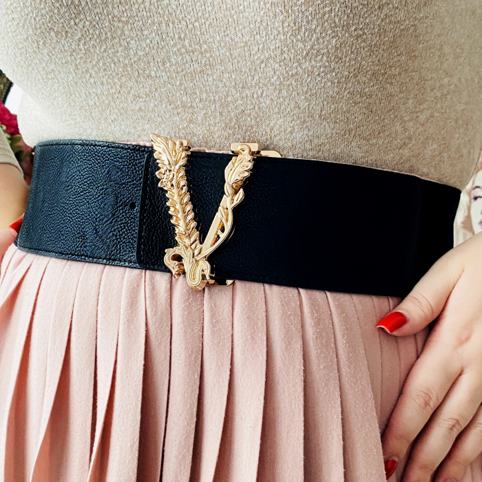 Centura Elastica - Catarama Aurie, Curea Dama, Curele Femei [4]