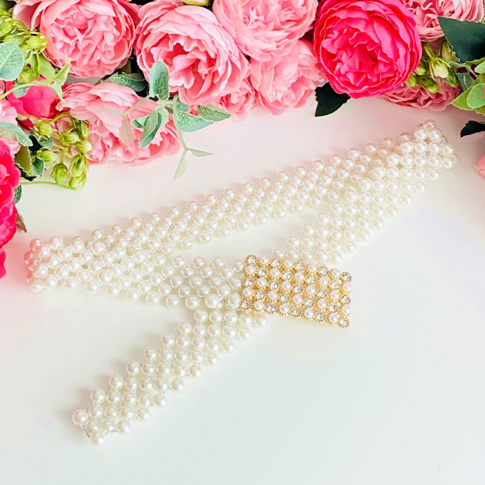 Centura Elastica Perlute - Dreptunghi, Curea Dama, Curele Femei [3]