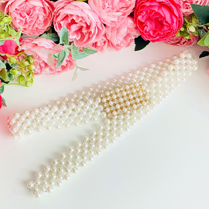 Centura Elastica Perlute - Dreptunghi, Curea Dama, Curele Femei [4]