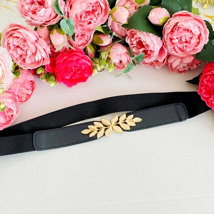 Centura Elastica Neagra - Frunzulite Aurii, Curea [4]