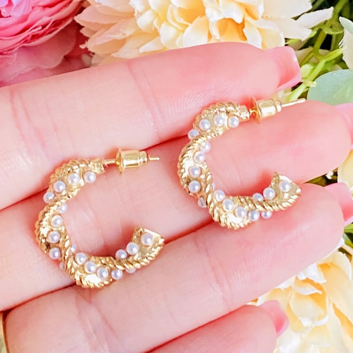 Cercei Mini Gold Hoop, Cercei Dama, Bijuterii Femei [3]