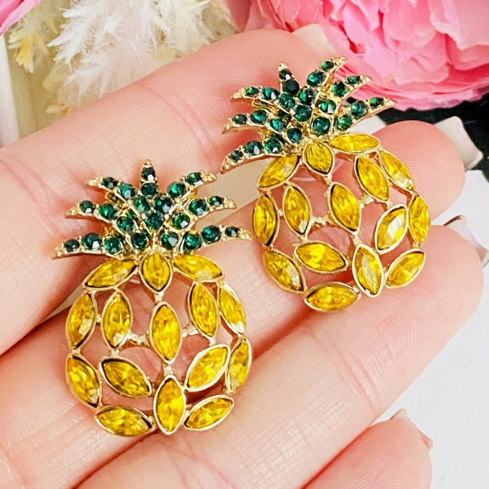 Cercei Ananas Cristale, Cercei Dama, Bijuterii Femei [2]