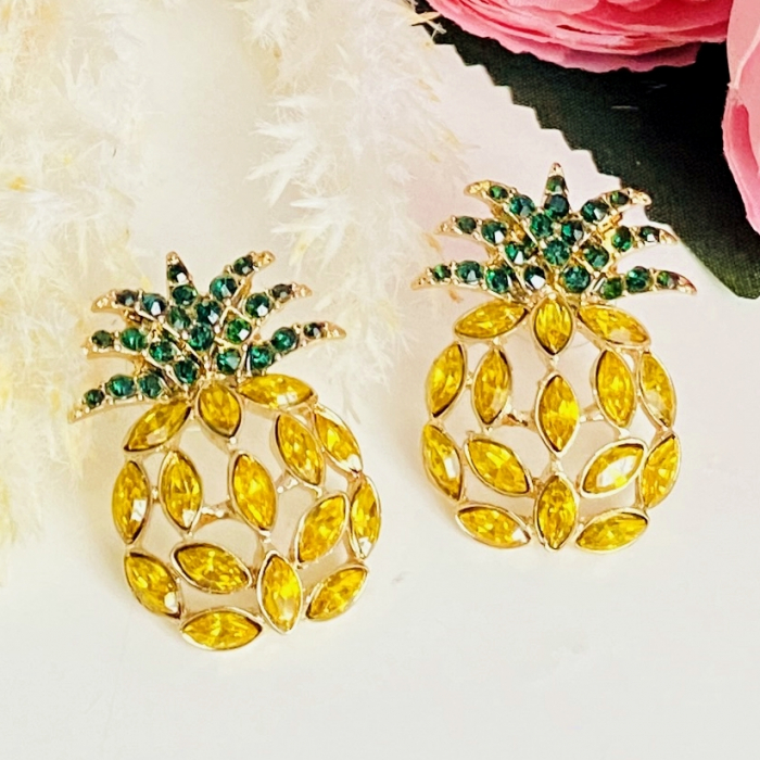Cercei Ananas Cristale, Cercei Dama, Bijuterii Femei [3]