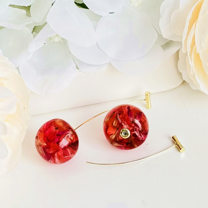 Cercei Cirese Flori Uscate, Cercei Dama, Bijuterii Femei [5]