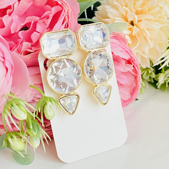 Cercei Clips Eleganti cu Cristale, Cercei Eleganti, Cercei Dama [3]