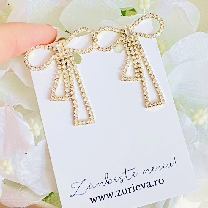 Cercei Clips Fundite Cristale, Cercei Dama, Bijuterii Femei [4]