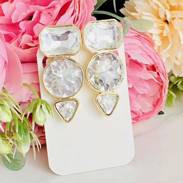 Cercei Clips Eleganti cu Cristale, Cercei Eleganti, Cercei Dama [1]