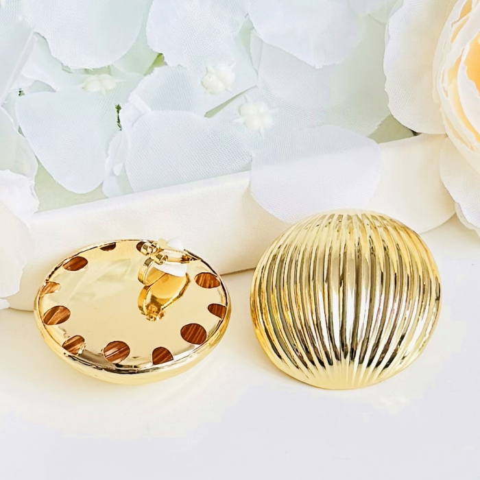 Cercei Clips Aurii, Cercei Dama, Bijuterii Femei [4]