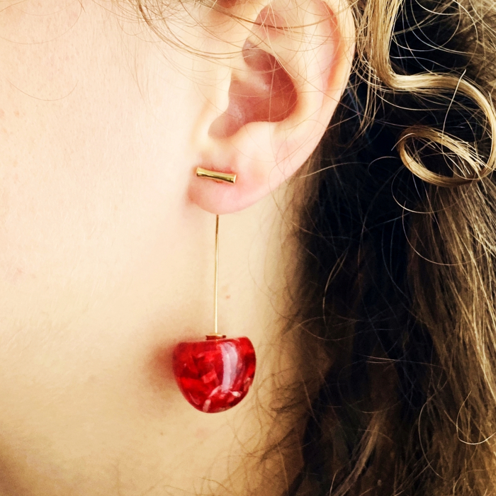 Cercei Cirese Flori Uscate, Cercei Dama, Bijuterii Femei [2]