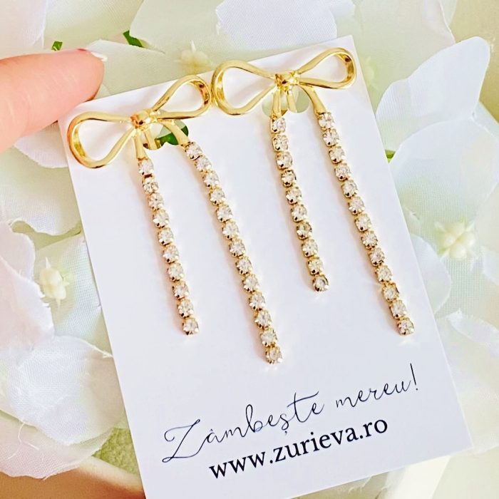 Cercei Clips Fundite Cristale, Cercei Dama, Bijuterii Femei [4]