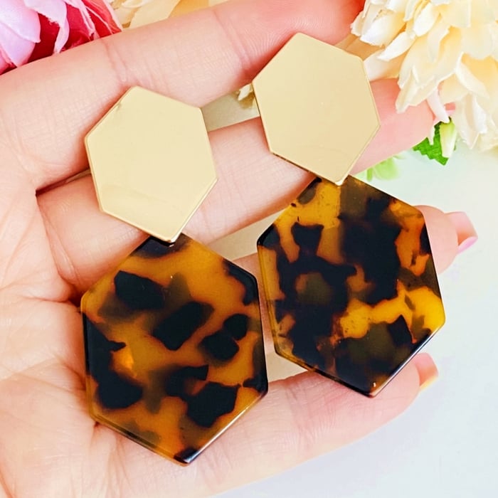 Cercei Clips Isla Animal Print, Cercei Dama, Bijuterii Femei [1]