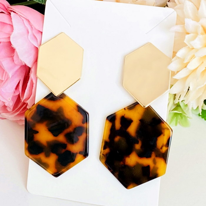 Cercei Clips Isla Animal Print, Cercei Dama, Bijuterii Femei [2]