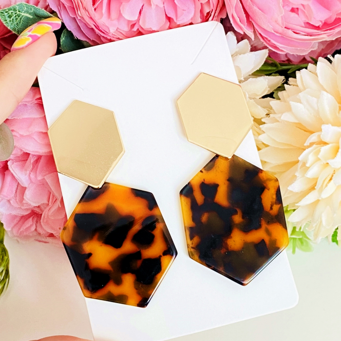 Cercei Clips Isla Animal Print, Cercei Dama, Bijuterii Femei [3]