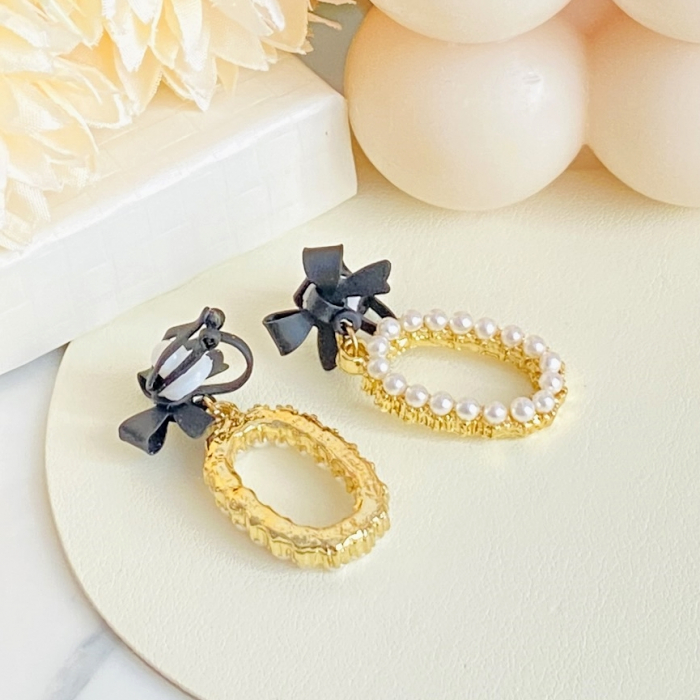 Cercei Clips Perle si Fundite, Cercei Eleganti, Cercei Dama [4]