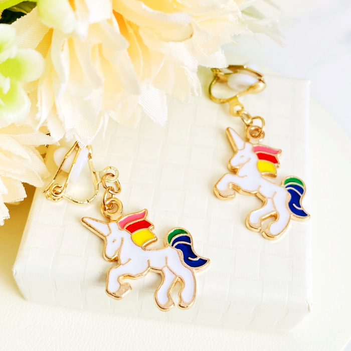 Cercei Clipsuri Unicorn, Cercei Dama, Bijuterii Femei [5]