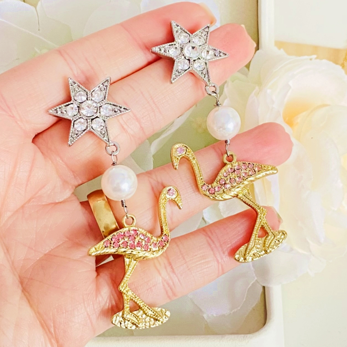 Cercei Flamingo, Cercei Dama, Bijuterii Femei [2]