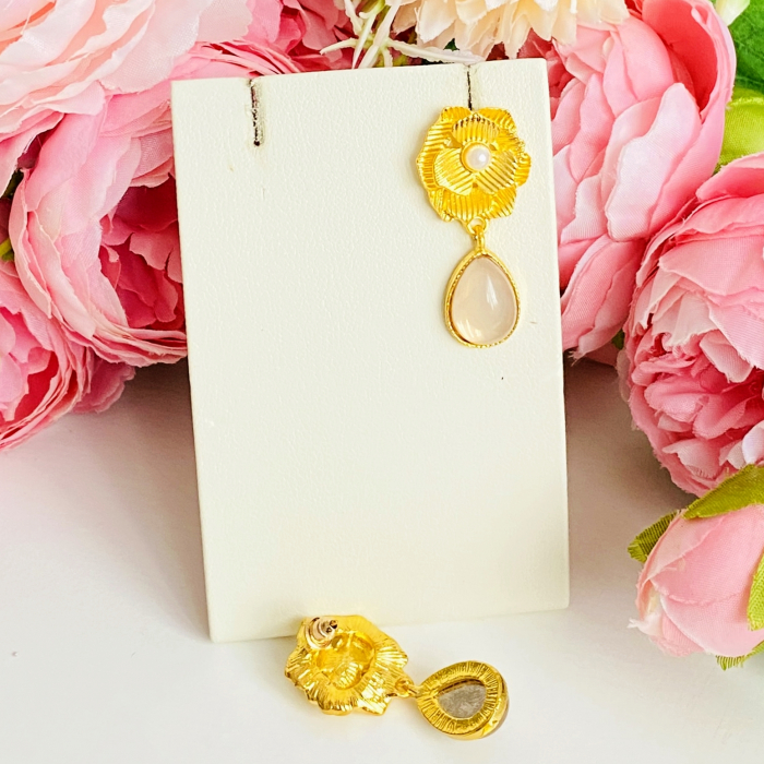 Cercei Flori Aurii, Cercei Dama, Bijuterii Femei [6]