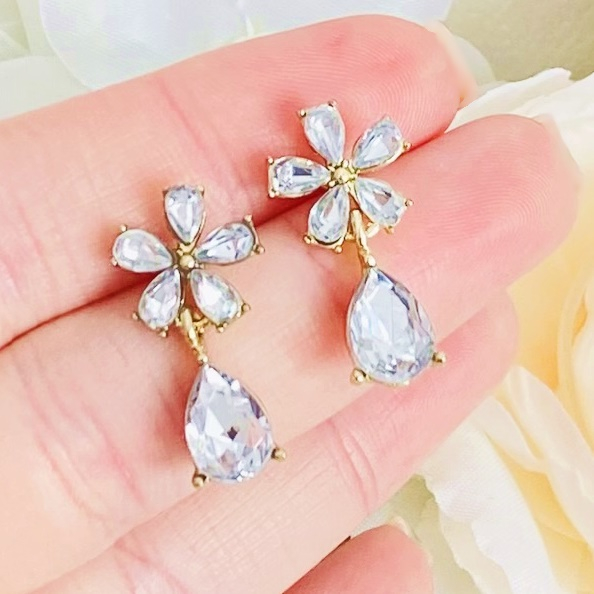 Cercei Floricele Cristale, Cercei Dama, Bijuterii Femei [2]