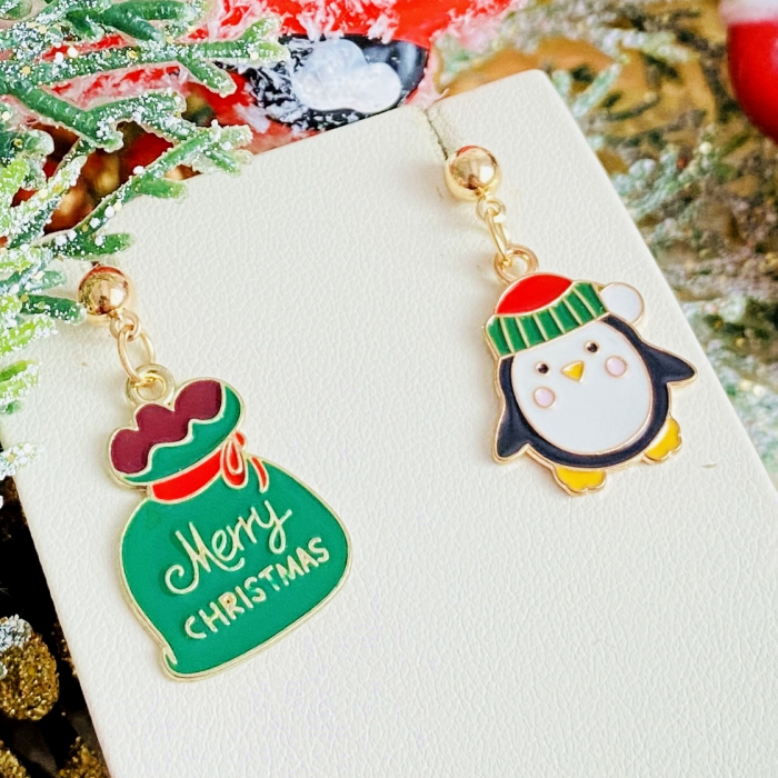 Cercei Pinguin Craciun, Cercei Craciun Secret Santa, Cercei Dama [5]