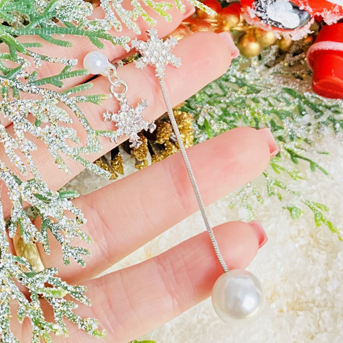 Cercei Fulgi Zapada Argintii, Cercei Secret Santa, Cercei Dama [3]
