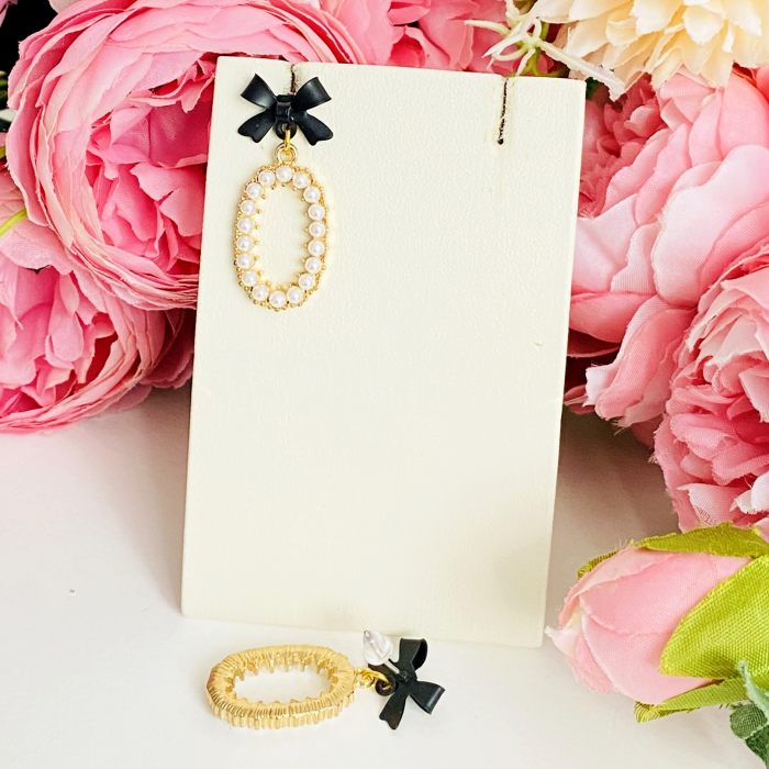 Cercei Funde Oval Perle, Cercei Dama, Bijuterii Femei [7]