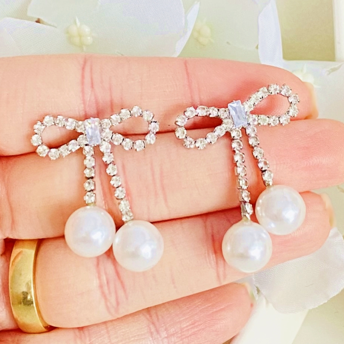 Cercei Fundite Argintii, Cercei Dama, Bijuterii Femei [3]