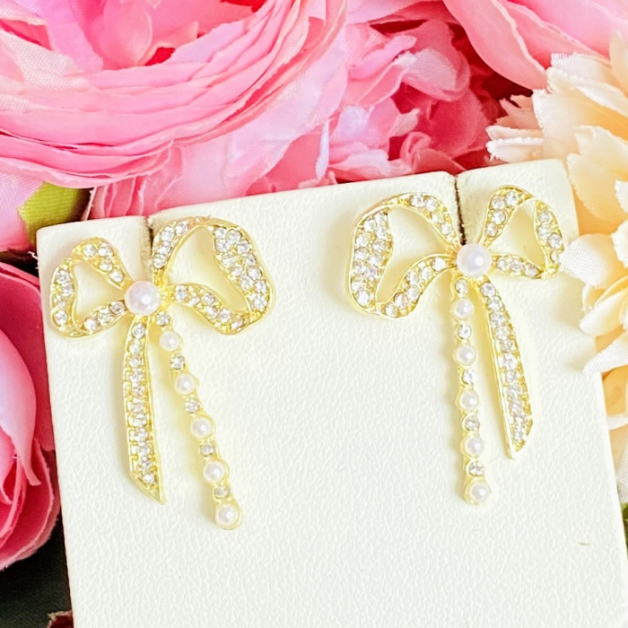 Cercei Fundite Perle & Cristale, Cercei Lungi Dama, Bijuterii Femei [5]