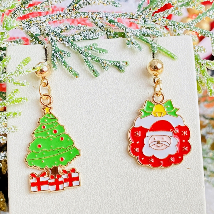 Cercei Brad Impodobit Mos Craciun, Cercei Craciun Secret Santa, Cercei Dama [6]