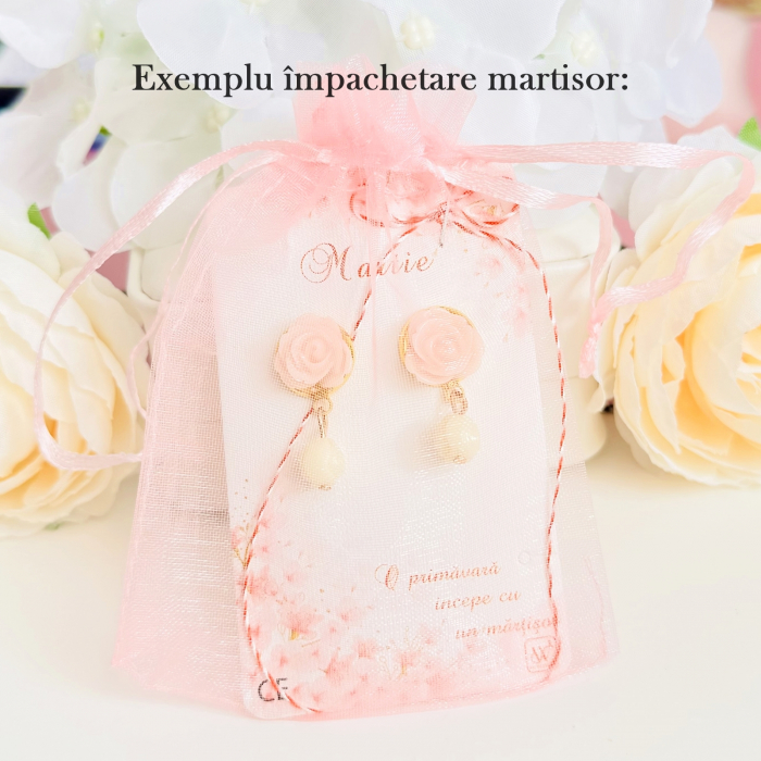 Martisor Cercei Inimi Rosii, Cercei Dama, Bijuterii Femei, Martisoare Martie [2]