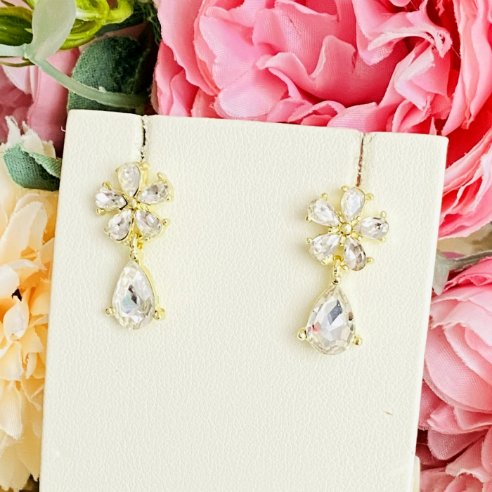 Cercei Floricele Cristale, Cercei Dama, Bijuterii Femei [6]