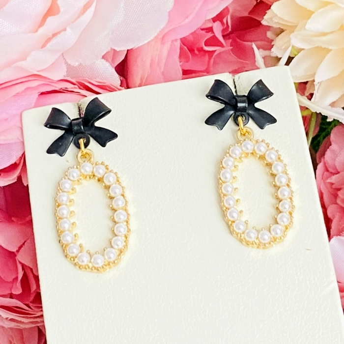 Cercei Funde Oval Perle, Cercei Dama, Bijuterii Femei [2]