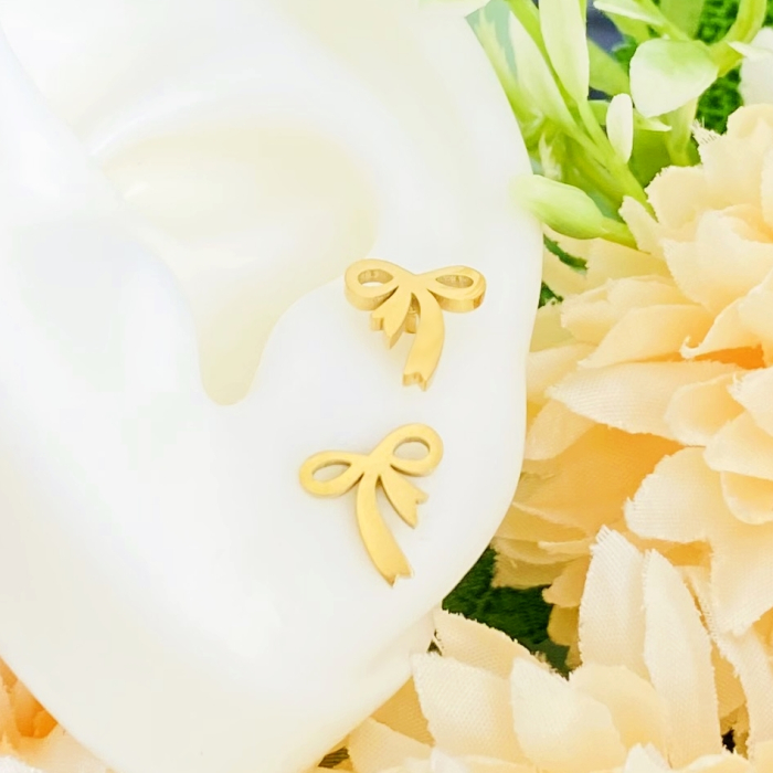 Cercei Mini Fundite - Otel Inoxidabil, Cercei Surub, Cercei Dama, Bijuterii Inox [4]