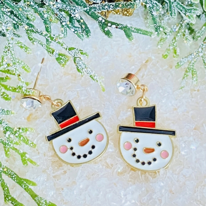 Cercei Om Zapada Palarie, Cercei Craciun Secret Santa, Cercei Dama [2]